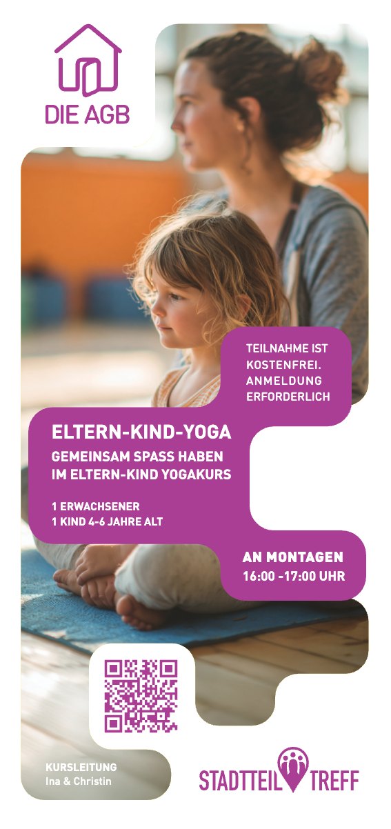 Eltern Kind Yoga – Flyer Vorschau